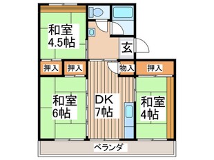 クレインレジデンスの物件間取画像